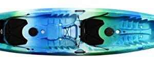 Perception Tribe 13.5 Sit on Top Tandem Kayak for All-Around Fun Large Rear Storage with Tie Downs