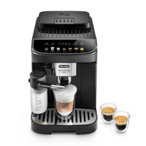De’Longhi Magnifica Evo ECAM292.81.B – Bean-to-Cup Coffee & Cappuccino Maker with LatteCrema System, 1.8 L Tank & 250 g Hopper (Black)