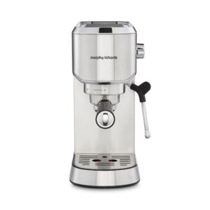 Morphy Richards Traditional Pump Espresso Machine & Automatic Milk Frother – 15 Bar Pressure