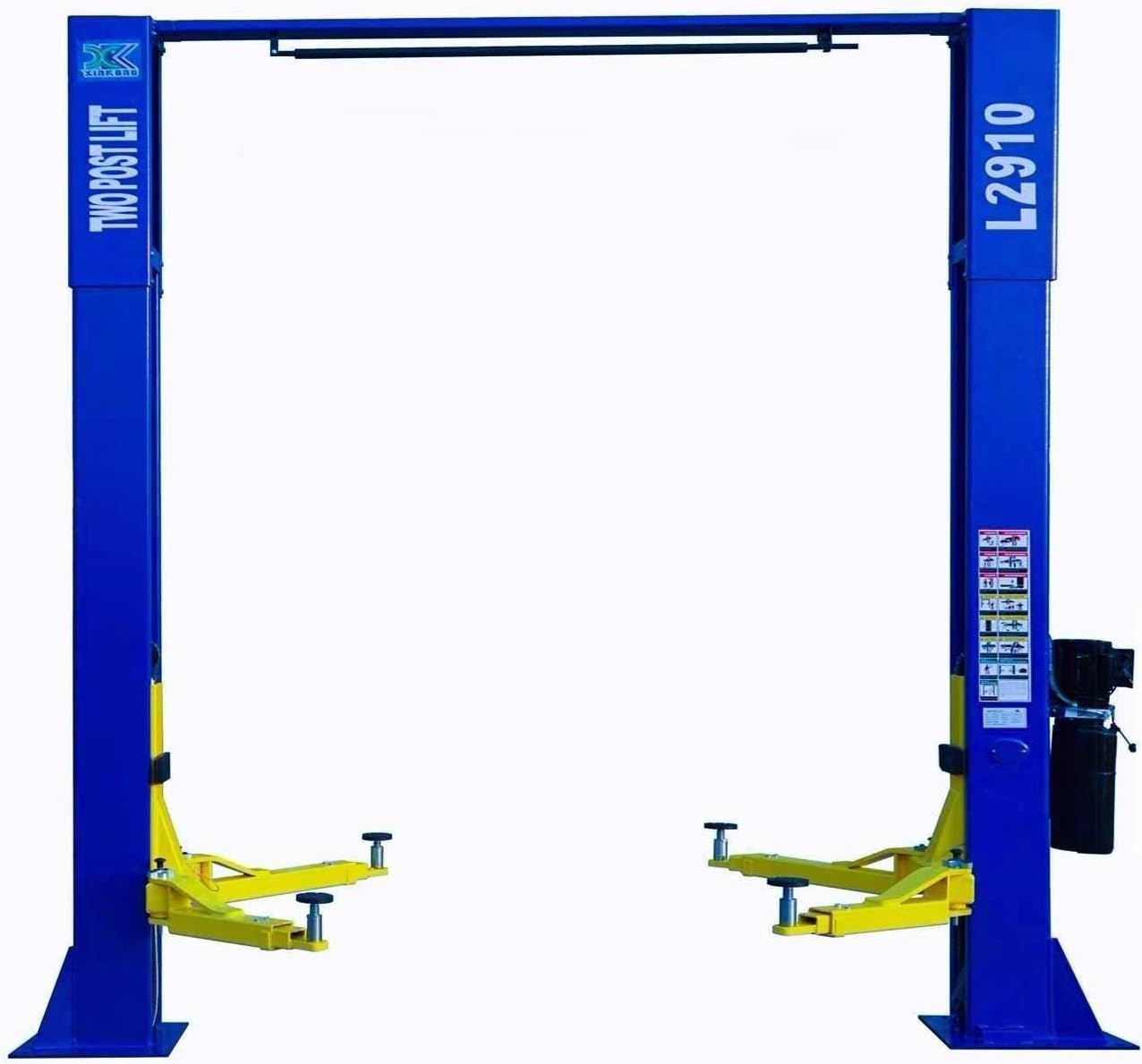 XK L2910 2-Post Car Lift 9,000 LBS / 4,082 KG Overhead Auto Truck Hoist 220V with 12-Month Parts Warranty