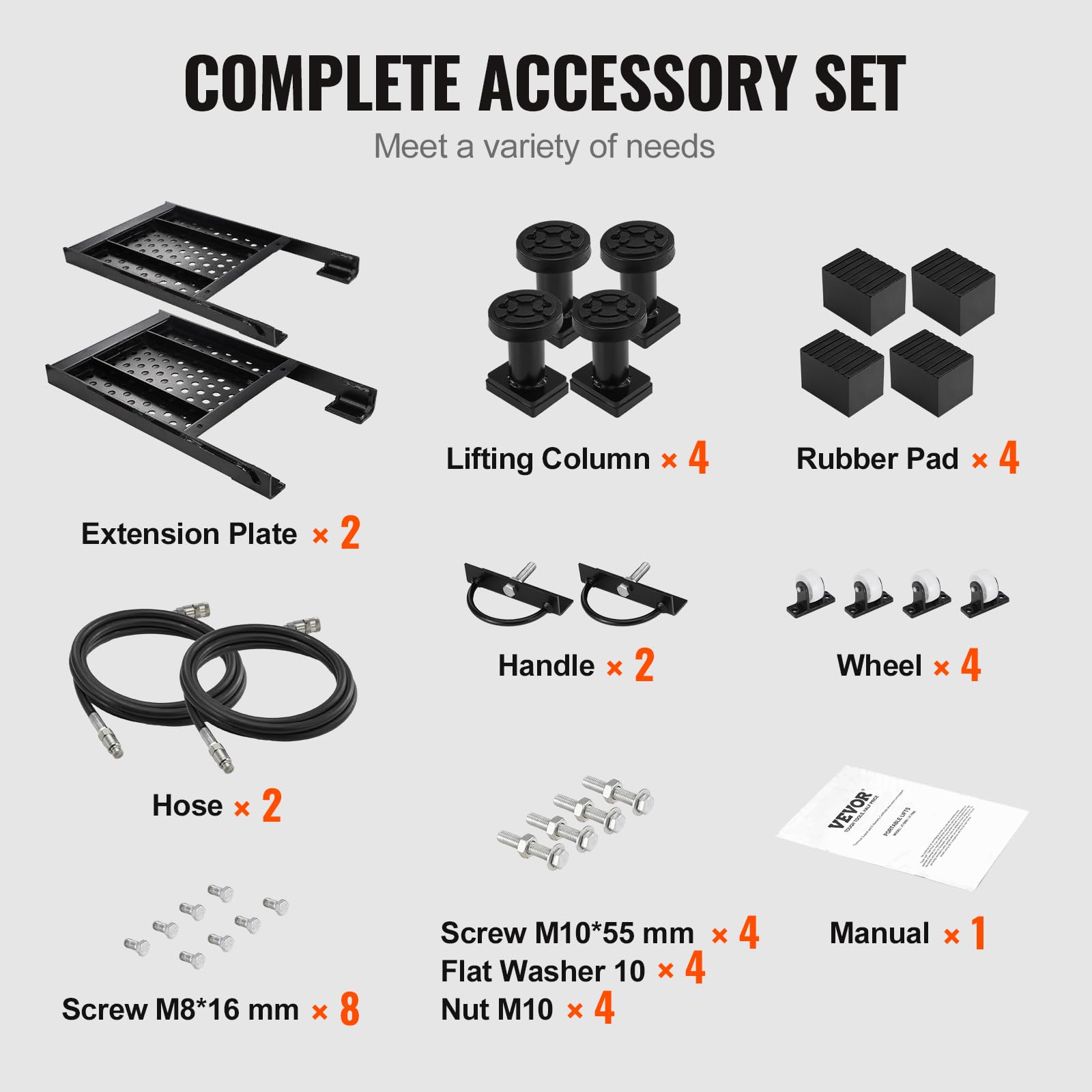 VEVOR Portable Car Lift – 7,000 lbs / 3,175 kg Capacity, 26.8" Max Height, Heavy-Duty Carbon Steel, 120V Scissor Lift for Garage, SUV, and Truck Maintenance - Image 7