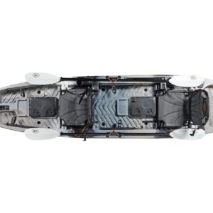 BKC Brooklyn 13.0 Pro Tandem 12′ 8″ Sit-On-Top Fishing Kayak – 2-3 Person HDPE Tandem Kayak with Dual Adjustable Seats & Rod Holders