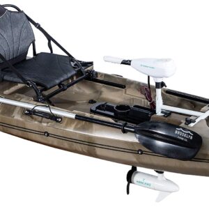 BKC Brooklyn 12.0 Pro 12′ Sit-On-Top Fishing Kayak – Pedal & Motorized (Flipper, Propeller, or Trolling Motor)