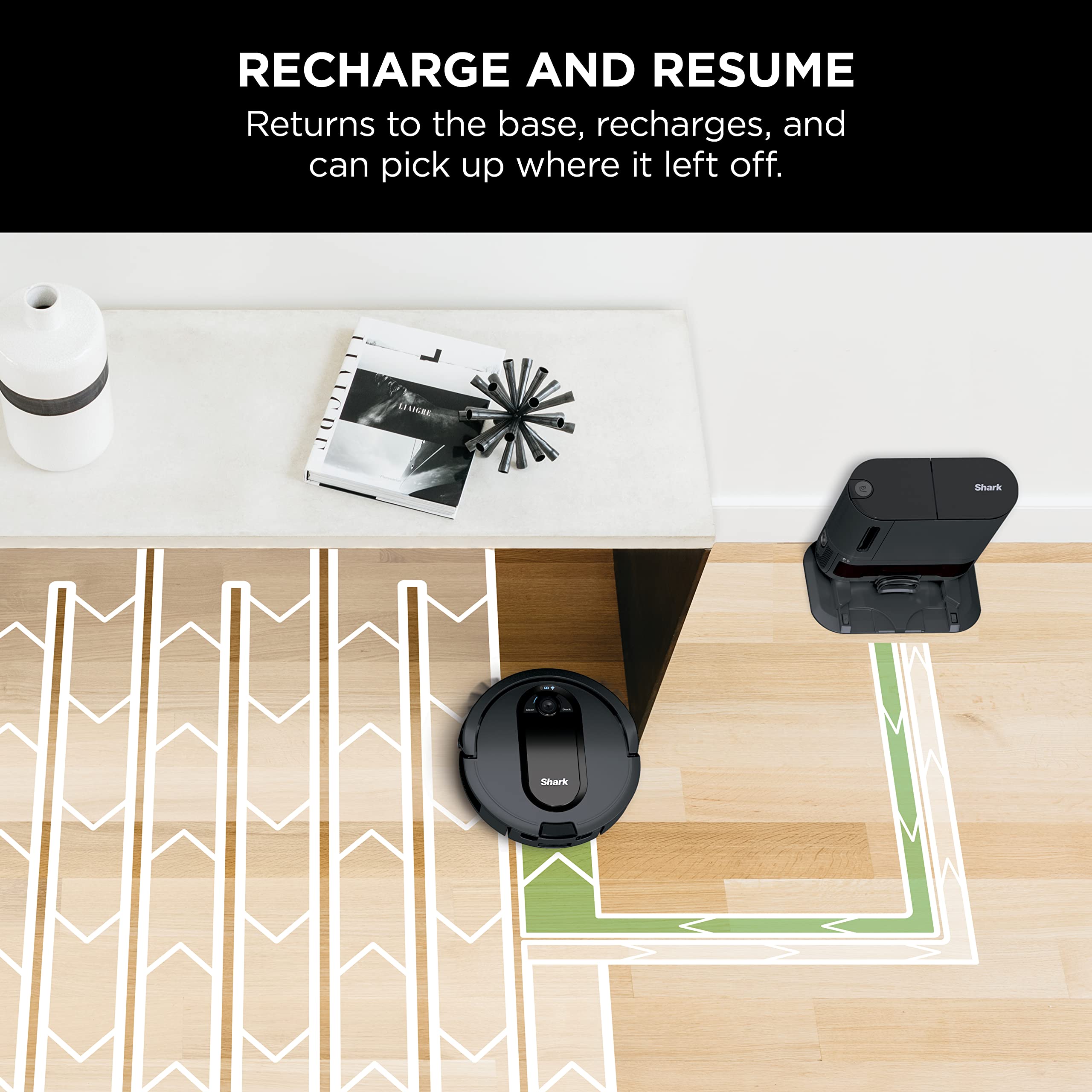 Shark UR2500SR AI Ultra Robot Vacuum with Self-Empty Base, 30-Day Bagless Capacity, LIDAR Navigation, Smart Mapping, Pet Hair Pickup, Alexa/WiFi Compatible, Black/Silver - Image 18