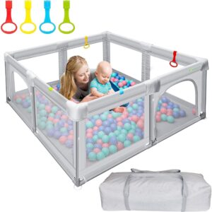 Baby Playpen for Babies and Toddlers Safety Playard with Anti-Collision Foam
