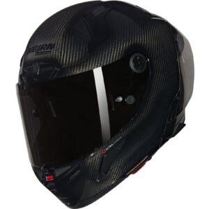 Nolan X-804 RS Ultra Carbon Puro Motorcycle Helmet - Black Carbon Silver Only In ElectoGb